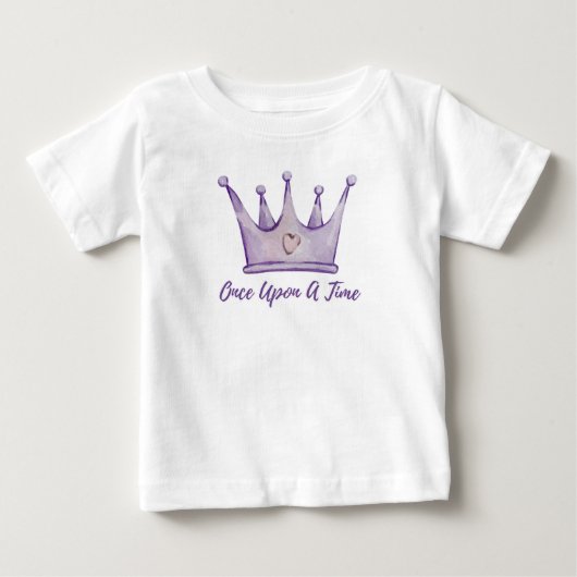おとぎの国のプリンセスクラウンTシャツ ベビーTシャツ (正面)
