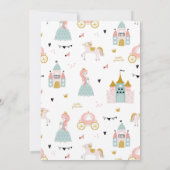 おとぎの国のプリンセスパーティー招待状 招待状 (裏面)