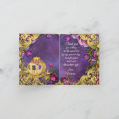 おとぎの国のプリンセス感謝カード サンキューカード (内部)