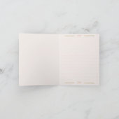 おとぎの国のプリンセス ミラー 誕生日パーティー サンキューカード (内部)