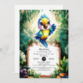 おとぎの国の子供たちのワゴンパーティー 招待状 (正面/裏面)