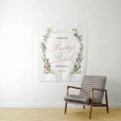 おとぎの国初のヴィンテージフラワーバースデーウェルカム タペストリー (インサイチュ)