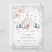 おとぎの城のベビーシャワー招待状 招待状 (正面)