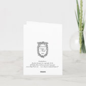 おとぎの城のミストのグリーティングカード カード (裏面)