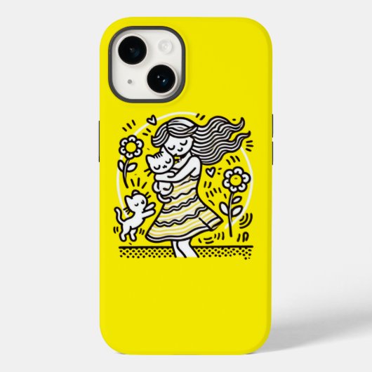 おとぎの少女と子猫 Case-Mate iPhoneケース (裏面)