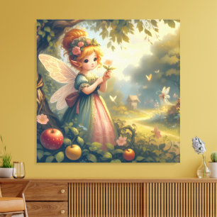 おとぎの庭の妖精 キャンバスプリント