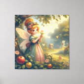 おとぎの庭の妖精 キャンバスプリント (正面)