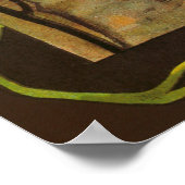 おとぎの森のヴィンテージの妖精と城 ポスター (角)