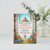 おとぎの森の誕生日招待状 ポストカード (スタンド正面)