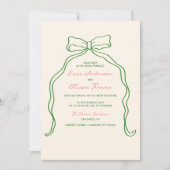 おとぎめいたポップな結婚式 招待状 (正面)