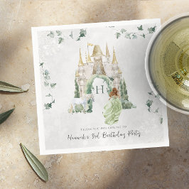 おとぎエレガントらい物語プリンセス |誕生日パーティー スタンダードカクテルナプキン