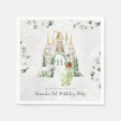 おとぎエレガントらい物語プリンセス |誕生日パーティー スタンダードカクテルナプキン (正面)