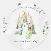 おとぎエレガントらい物語プリンセス |誕生日パーティー ラウンドシール (正面)