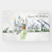 おとぎエレガント話 |プリンセス誕生日へようこそ 横断幕 (横)