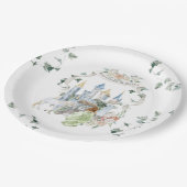 おとぎエレガント話 |プリンセス誕生日パーティー ペーパープレート (アングル)