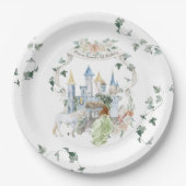 おとぎエレガント話 |プリンセス誕生日パーティー ペーパープレート (正面)