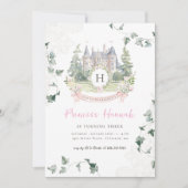 おとぎエレガント話 |プリンセス誕生日パーティー 招待状 (正面)