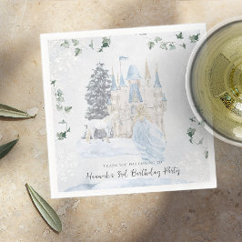 おとぎエレガント話 |冬のプリンセス誕生日 スタンダードカクテルナプキン