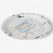 おとぎエレガント話 |冬のプリンセス誕生日 ペーパープレート (アングル)