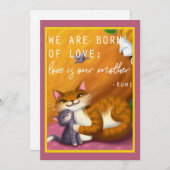 おとぎベビー猫お母さんのデイカード シーズンカード (正面/裏面)