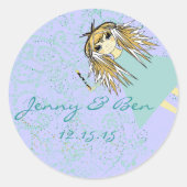 おとぎ与えり話を愛し結婚て ラウンドシール (正面)