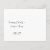 おとぎ与えり話を愛し結婚て 案内ポストカード (裏面)