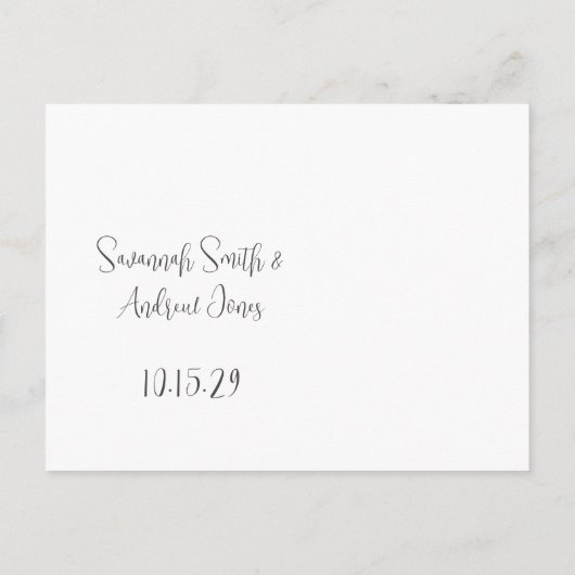 おとぎ与えり話を愛し結婚て 案内ポストカード (裏面)