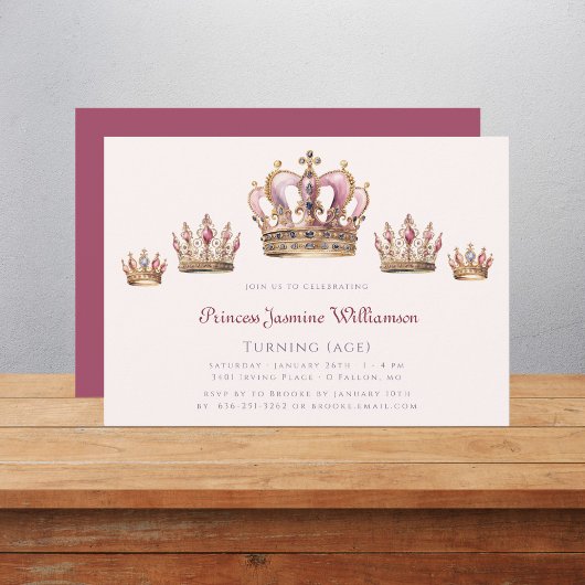 おとぎ姫の誕生日パーティー 招待状