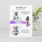 おとぎ姫アフリカ系アメリカ人おとぎ話テーマ 招待状 (スタンド正面)