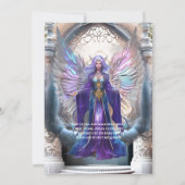 おとぎ姫魔法城おとぎ話の女の子の翼 招待状 (裏面)