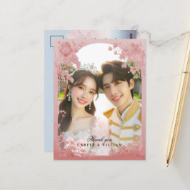 おとぎ感謝していこそ写真の結婚はがき ポストカード