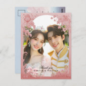 おとぎ感謝していこそ写真の結婚はがき ポストカード (正面/裏面)