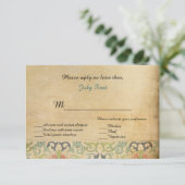 『おとぎ結婚話の応答カード』 出欠カード (スタンド正面)