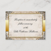 おとぎ華美話のストーリーブックウェディングレセプション エンクロージャーカード (裏面)