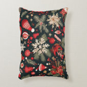 おとぎ話お洒落のクリスマスの装飾、花 アクセントクッション (正面(垂直))