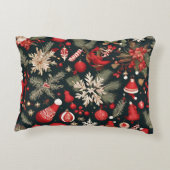 おとぎ話お洒落のクリスマスの装飾、花 アクセントクッション (裏面)