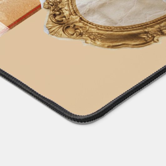 おとぎ話かわいいコラージュフェミニンミックスメディア デスクマット (コーナー)