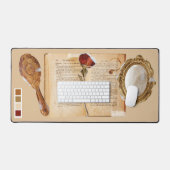 おとぎ話かわいいコラージュフェミニンミックスメディア デスクマット (キーボード&マウス)