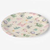 おとぎ話かわいいドラゴンベビーシャワー/誕生日 ペーパープレート (アングル)