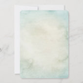 おとぎ話ができるかわいい白いドラゴン赤ちゃんシャワー 招待状 (裏面)