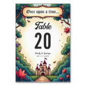 おとぎ話が一度タイムキャッスルウッドランド結婚ズ テーブルナンバー (裏面)