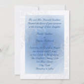 おとぎ話が花開く青いプリンセス招待状 招待状 (裏面)