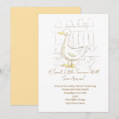 おとぎ話のあひる 招待状 (正面/裏面)