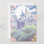 おとぎ話のお城のソフト水彩画の風景 シーズンカード (正面)