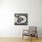 おとぎ話のお花の城 タペストリー (インサイチュ(横))