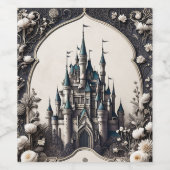 おとぎ話のお花の城 ワインラベル (シングルラベル)