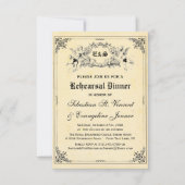 おとぎ話のお話結婚本のリハーサルディナー 招待状 (正面)