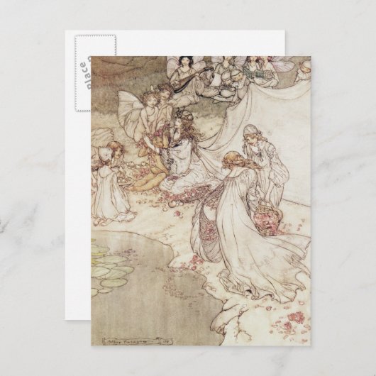 おとぎ話のためのアーサーRackham |のイラストレーション、Fa ポストカード (正面/裏面)
