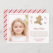 おとぎ話のようなジンジャーブレッドマンと少女の教室 シーズンカード (正面/裏面)