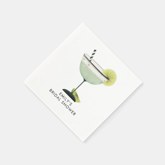 おとぎ話のようなマルグリータコックテイル名 ブライダルシャワー スタンダードカクテルナプキン (角)